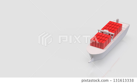 The Ship for Transport or Business concept 3d Rendering. The Ship for Transport or Business concept 3d Rendering. 131613338