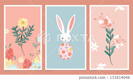 rabbit animal card greeting bunny cute easter fur 131614046