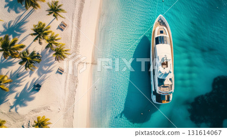 boat yacht aerial sea summer vacation travel ocean 131614067
