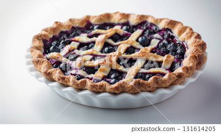 view pie lattice crust plate blueberries closeup blueberry view pie lattice crust plate blueberries closeup blueberry 131614205