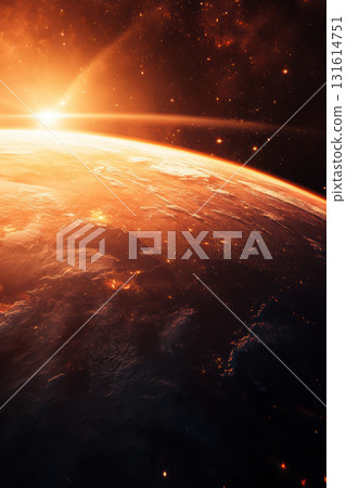 highresolution depiction earth space showcasing expanse vivid vast 131614751