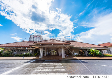 Tarama Island airport and blue sky 131614818