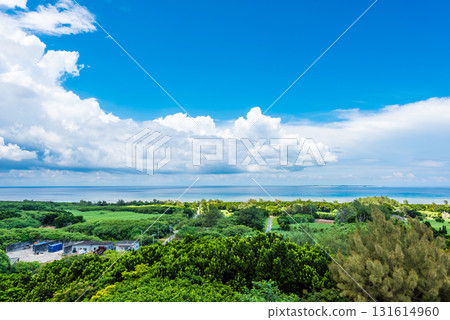 從山上眺望多良間島 131614960