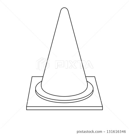 Simple illustration of a traffic cone Simple illustration of a traffic cone 131616346
