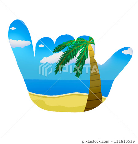 海灘 Aloha 標誌 131616539