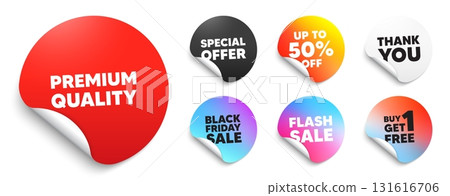 Premium quality red sticker tag. Special offer paper price tags. Premium quality tag. High product sign. Top offer symbol. Discount, black friday sticker. Promo banner. Vector Premium quality red sticker tag. Special offer paper price tags. Premium quality tag. High product sign. Top offer symbol. Discount, black friday sticker. Promo banner. Vector 131616706
