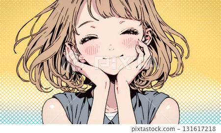 A young woman smiling "Ufufu" A young woman smiling "Ufufu" 131617218