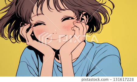 年輕女子微笑著“烏噗噗” 131617228