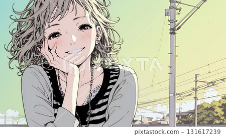 年輕女子微笑著“烏噗噗” 131617239