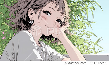 A young woman smiling "Ufufu" 131617243