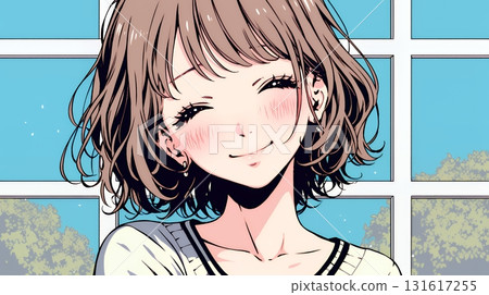 年輕女子微笑著“烏噗噗” 131617255