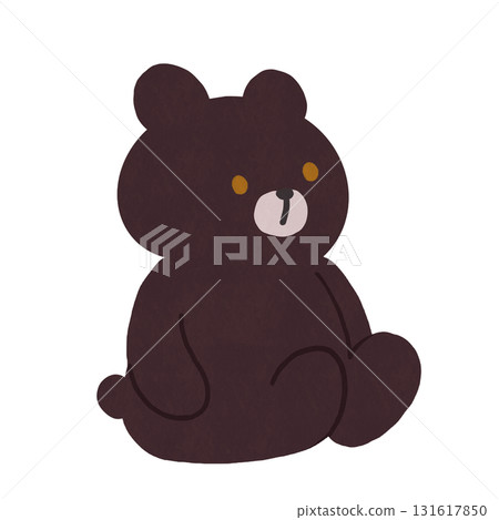坐著的熊（棕色） 131617850