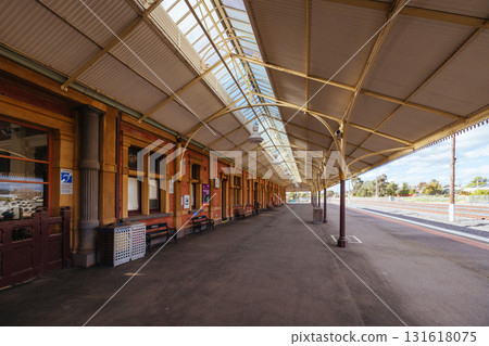 Historic Maryborough Train Station in Victoria Australia Historic Maryborough Train Station in Victoria Australia 131618075