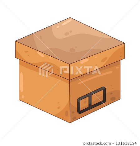 illustration of Cardboard Box illustration of Cardboard Box 131618154