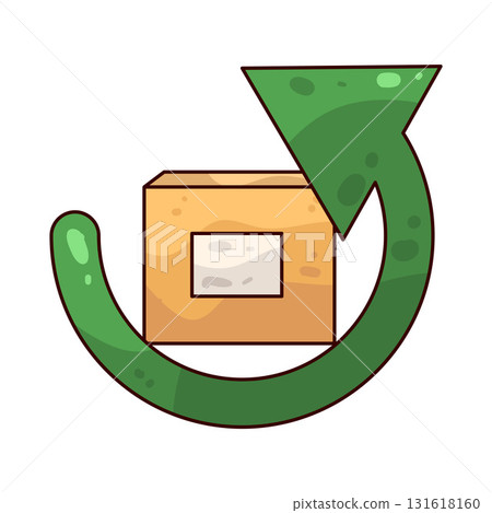illustration of Return package illustration of Return package 131618160