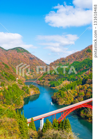 Shogawa Gorge (Autumn) 131618468