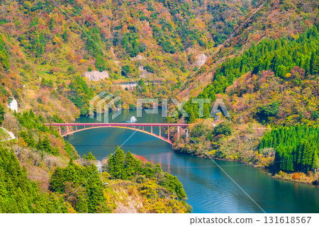 Shogawa Gorge (Autumn) 131618567