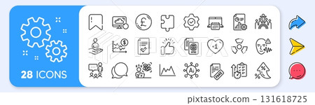 People chatting, Chat message and Difficult stress line icons. Interest rate, AI generate, Inflation icons. Pack of Pound money, Inclusion, Dollar rate icon. Vector People chatting, Chat message and Difficult stress line icons. Interest rate, AI generate, Inflation icons. Pack of Pound money, Inclusion, Dollar rate icon. Vector 131618725