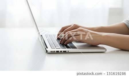 Image of hand work in a business setting 131619286