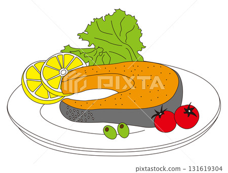 Salmon steak Salmon steak 131619304