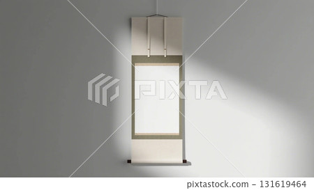 日式房間內懸掛式捲軸的模型 日式房間內懸掛式捲軸的模型 131619464