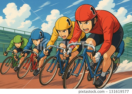 Keirin KEIRIN Goal Sprint Anime Style 131619577