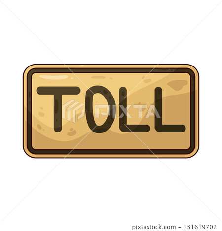 illustration of Toll Road sign illustration of Toll Road sign 131619702