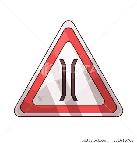 illustration of Bridge Ahead sign illustration of Bridge Ahead sign 131619705