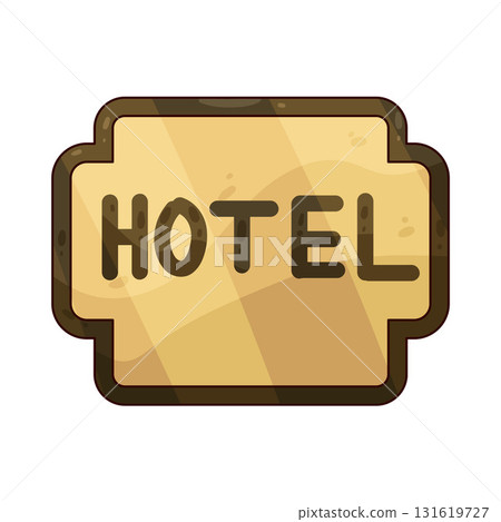 illustration of Hotel Sign 131619727