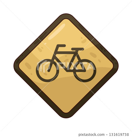 illustration of Bike Lane Sign illustration of Bike Lane Sign 131619738