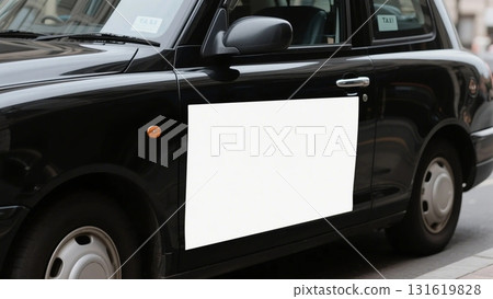 計程車包裝廣告和促銷模型 131619828