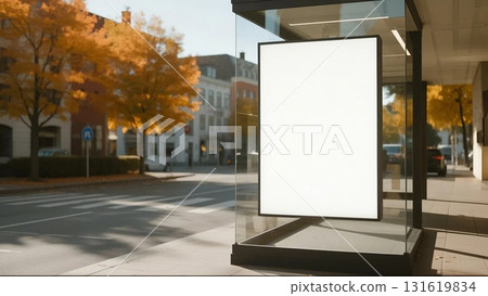 公車站廣告牌樣機 公車站廣告牌樣機 131619834