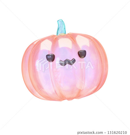 搖晃的透明鬼南瓜 3D 插圖 搖晃的透明鬼南瓜 3D 插圖 131620210