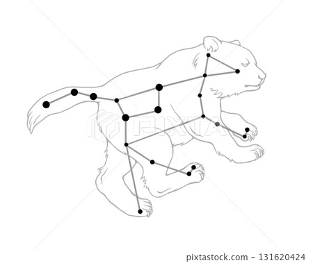 大熊座單色線條畫 131620424