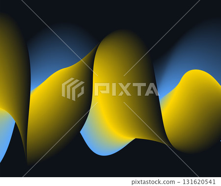 yellow blue gradient smooth modern abstract background 131620541