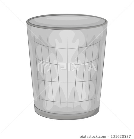 Illustration of bathroom trash bin 131620587