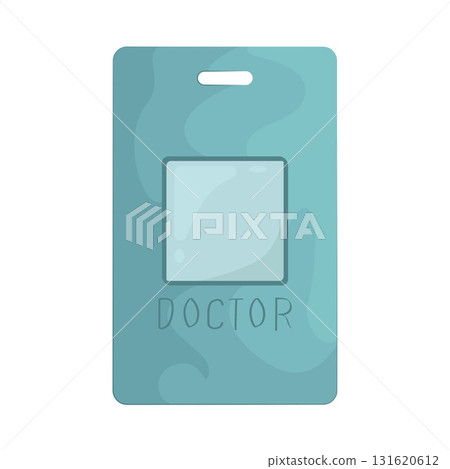 Illustration of doctor id card  131620612