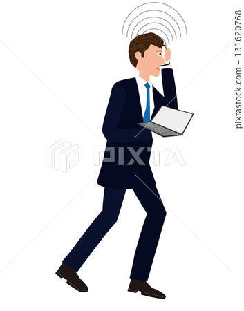 Business people working using mobile devices. Business people working using mobile devices. 131620768