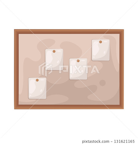 Illustration of bulletin board  131621165