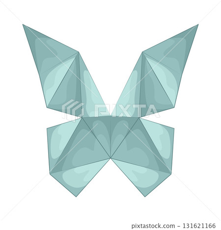Illustration of origami butterfly  131621166