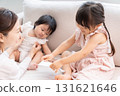 Mom, baby and girl 131621646