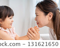 Mother and girl talking 131621650