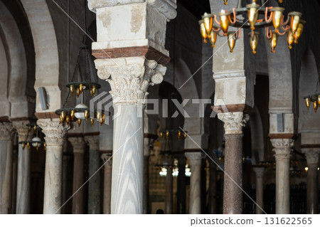 Interior of Great Mosque of Kairouan, Tunisia 131622565