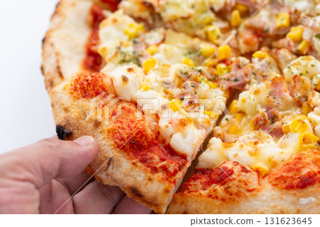 Bacon and potato pizza Bacon and potato pizza 131623645