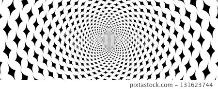 Spinning stars optical illusion background. Black and white hypnotic sparkles wallpaper. Abstract trippy illusion wallpaper for banner, template design. Rotating in spiral sparks poster design. Vector Spinning stars optical illusion background. Black and white hypnotic sparkles wallpaper. Abstract trippy illusion wallpaper for banner, template design. Rotating in spiral sparks poster design. Vector 131623744
