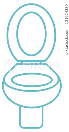 Line Art Toilet Line Art Toilet 131624320