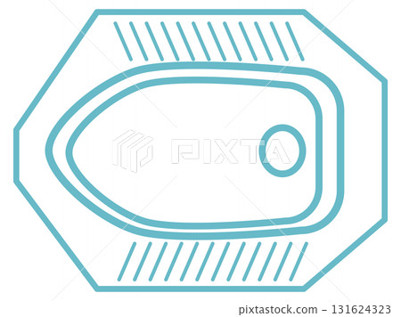 Line Art Toilet Line Art Toilet 131624323
