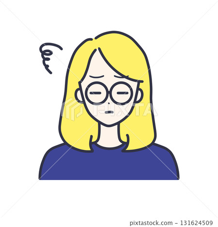 可愛的女性臉圖 可愛的女性臉圖 131624509