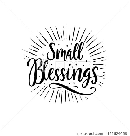 Elegant Small Blessings Calligraphy Design with Bursting Rays of Light Vector Image Elegant Small Blessings Calligraphy Design with Bursting Rays of Light Vector Image 131624668