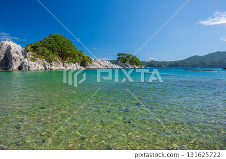 Scenery of Jodogahama Beach, Mount Tsurugi, and the magnificent scenery of Sanriku 131625722